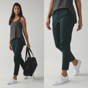 Lululemon &go City Trek Dark Fuel Forest Green Trouser Pants